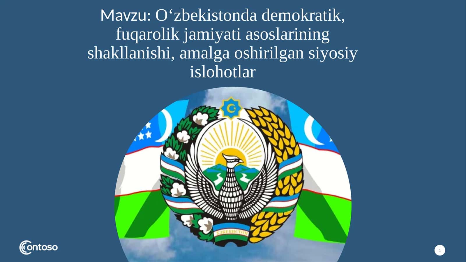O‘zbekistonda demokratik, fuqarolik jamiyati asoslarining shakllanishi, amalga oshirilgan siyosiy islohotlar