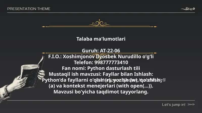 Python dasturlash tili