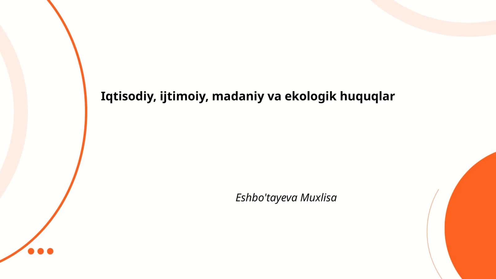 Iqtisodiy, ijtimoiy, madaniy va ekologik huquqlar