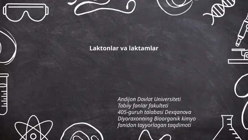 Laktonlar va laktamlar