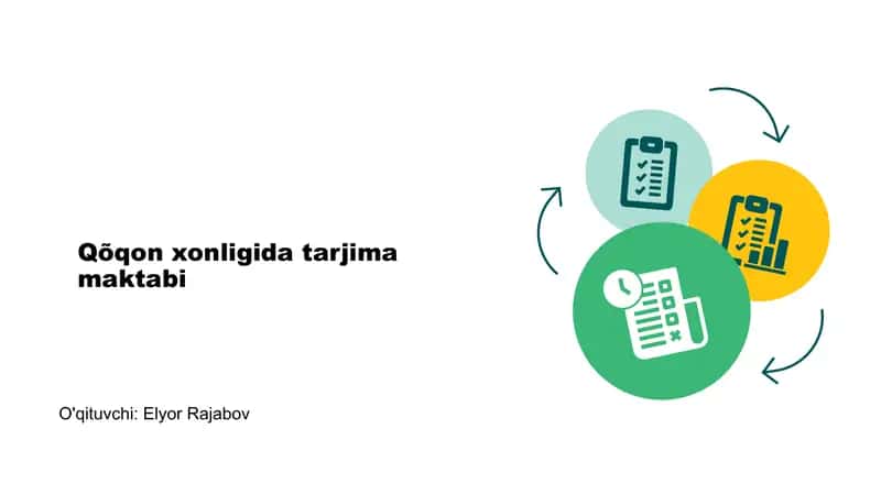 Qõqon xonligida tarjima maktabi