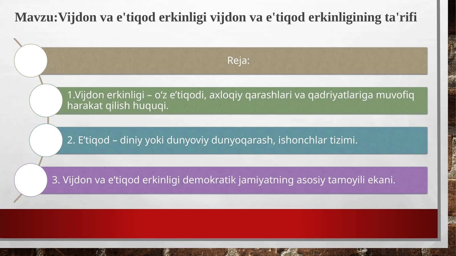 Vijdon va e'tiqod erkinligi