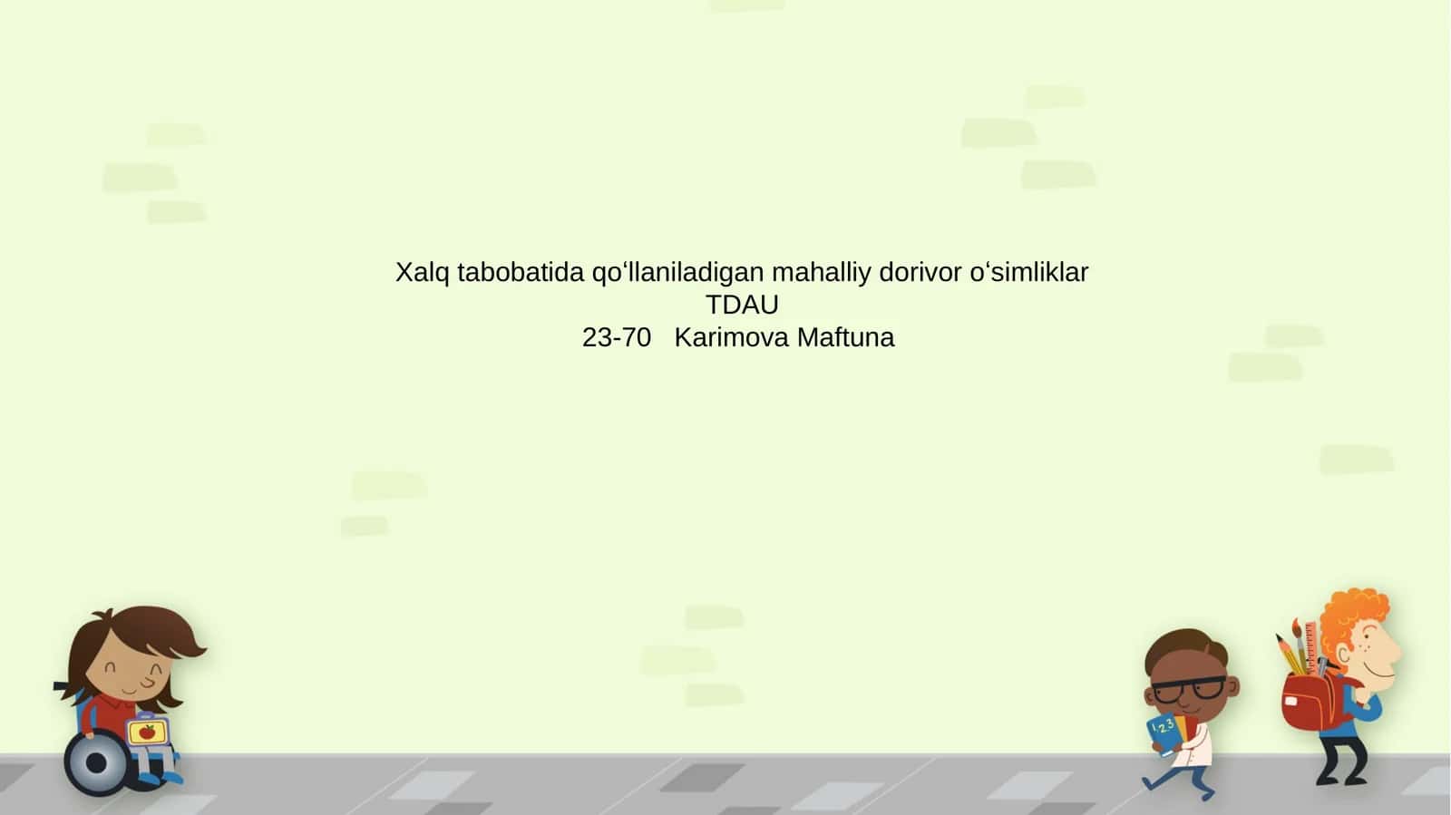 Mahalliy dorivor oʻsimliklar