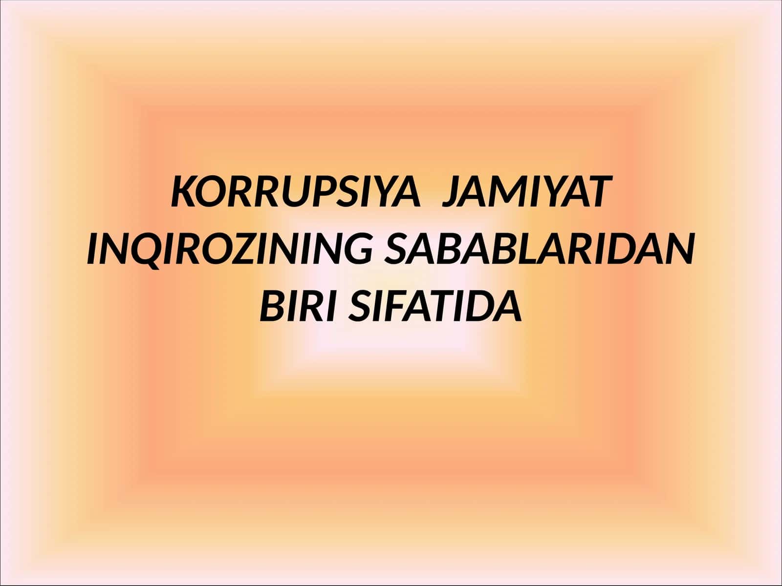 Korrupsiya