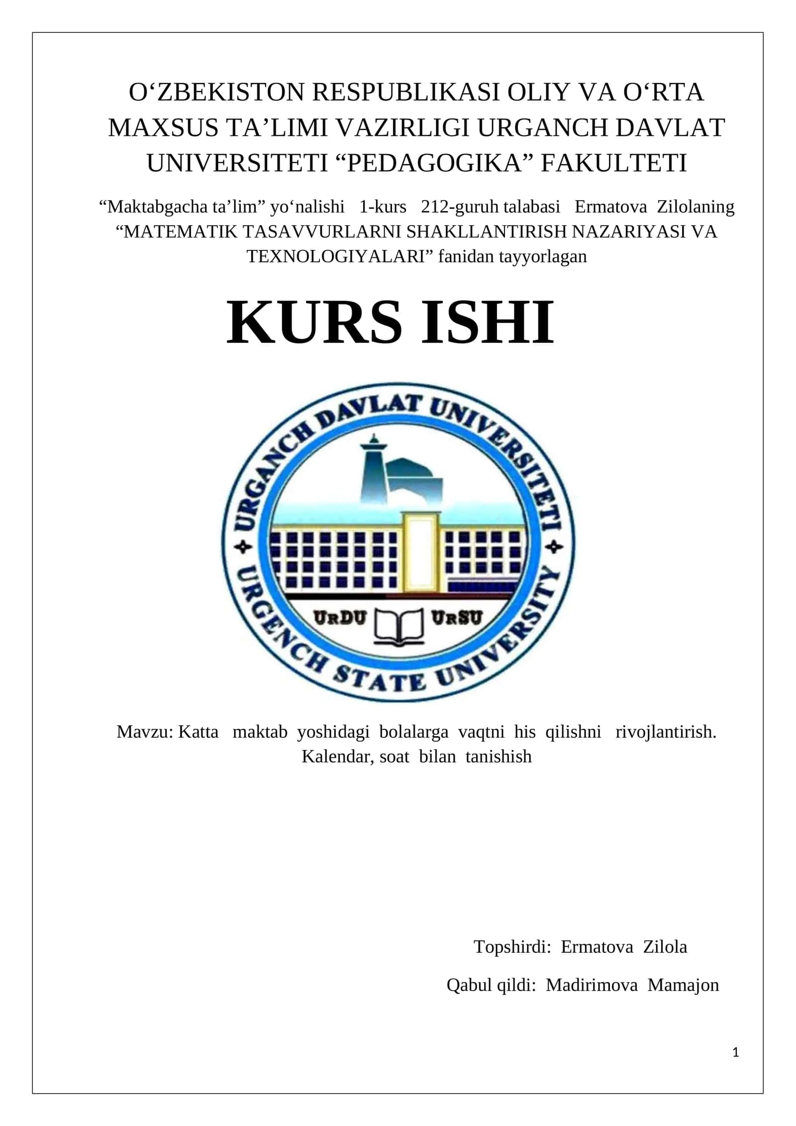 MATMATIK TASAVVURLARNI SHAKLLANTIRISH NAZARIYASI VA TEXNOLOGIYALARI