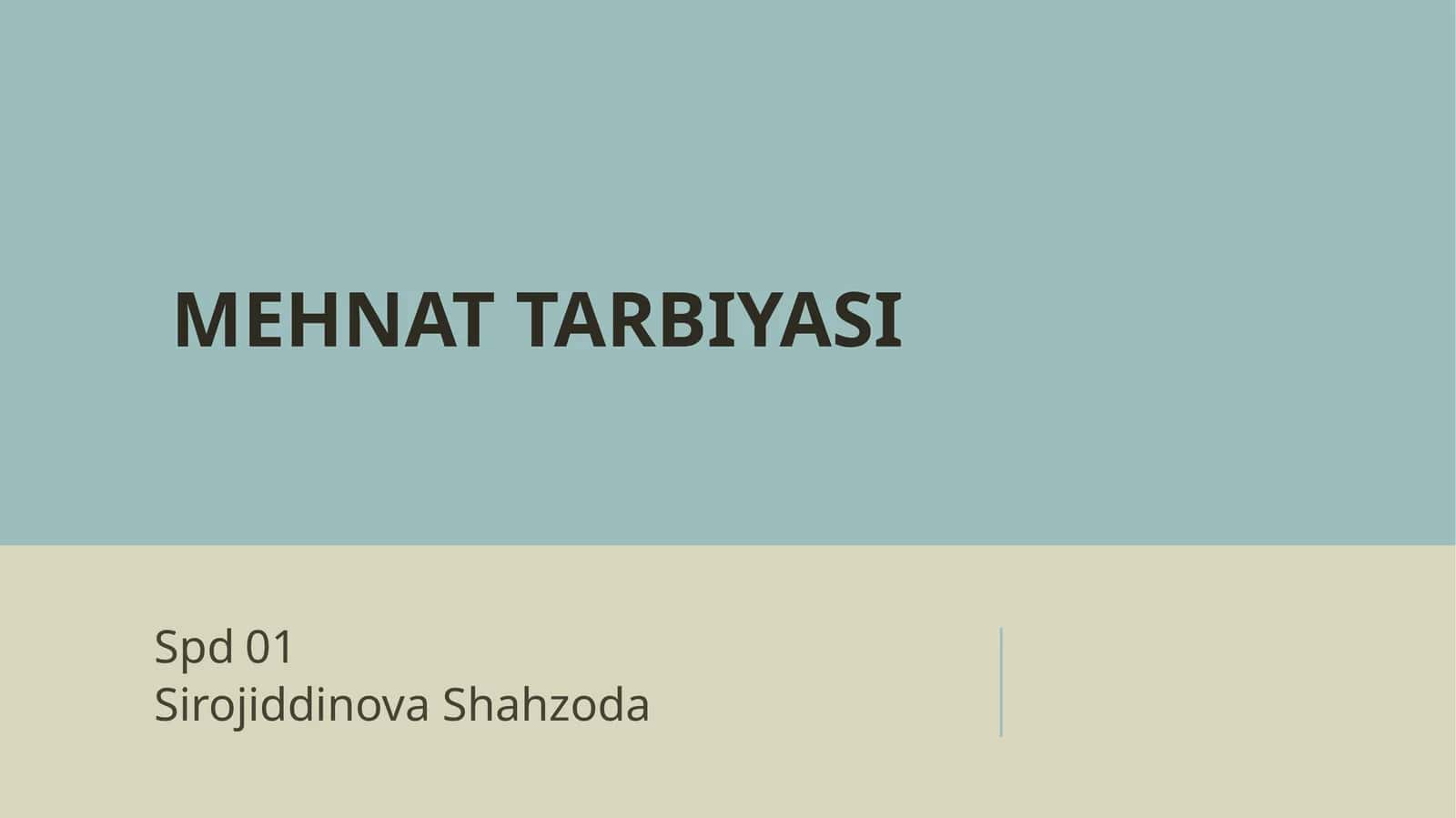 O'QUVCHILARNI ESTETIK TARBIYASI