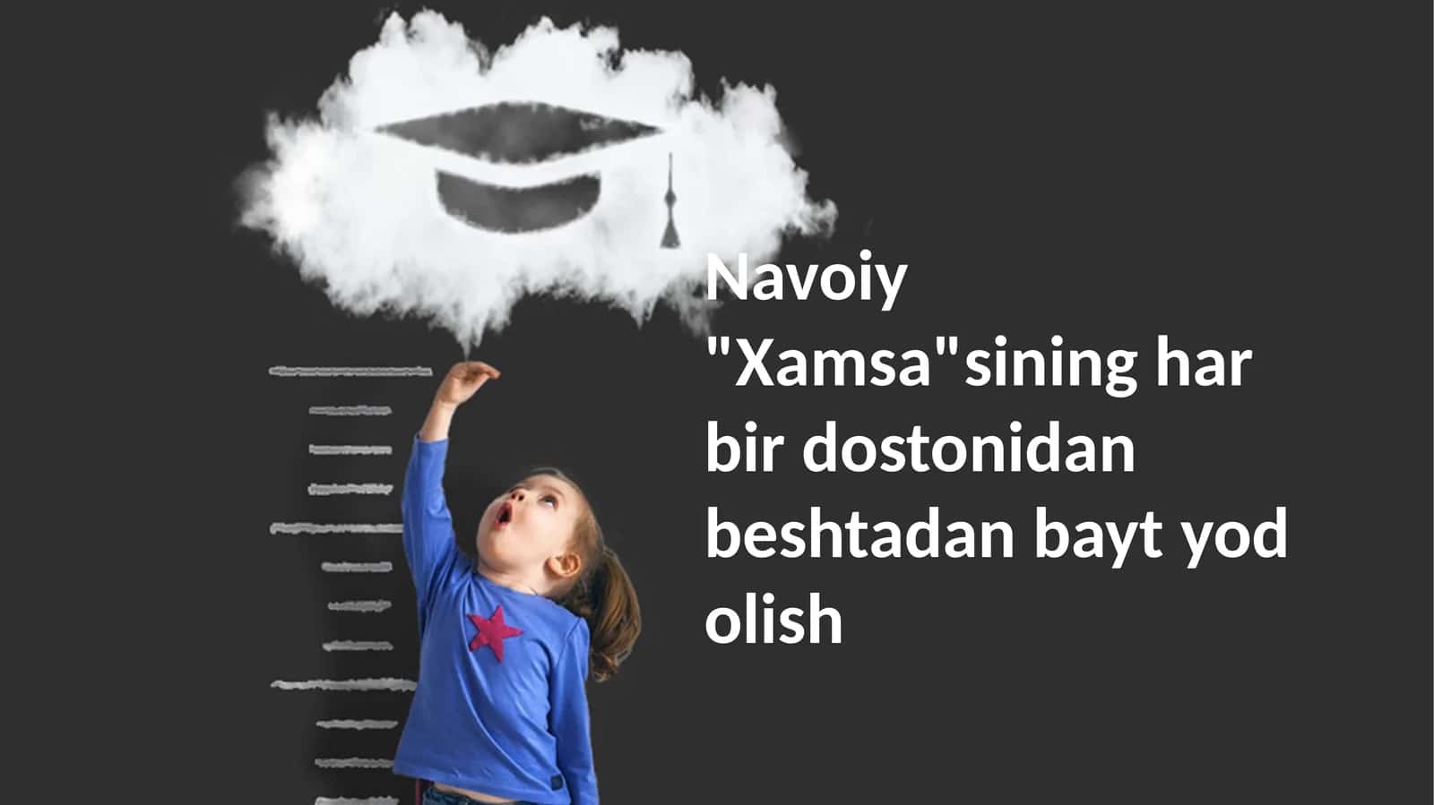 Navoiy "Xamsa"sining har bir dostonidan beshtadan bayt yod olish