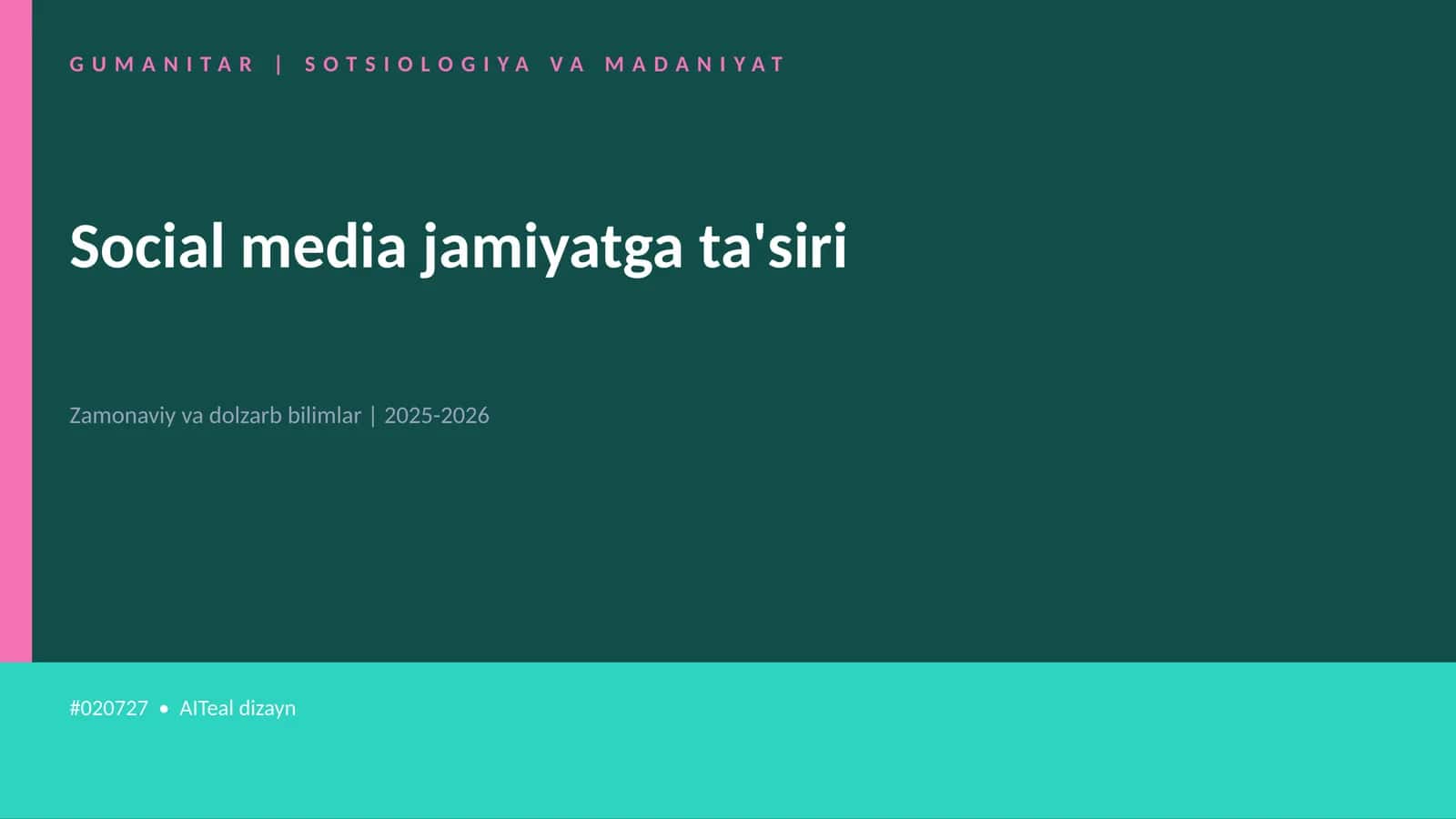 Social media jamiyatga ta'siri