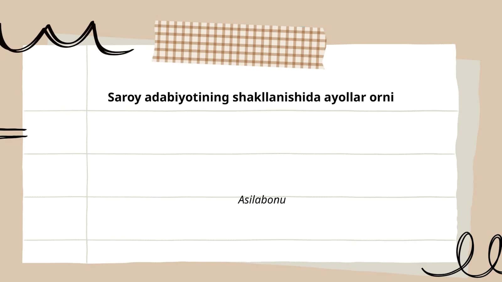 O'rta asr musulmon jamiyatida ayollar mavqei