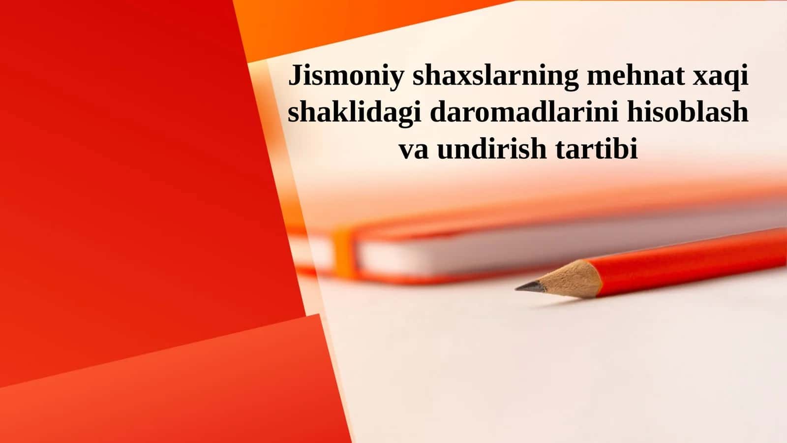JISMONIY SHAXSLARDAN OLINADIGAN DAROMAD SOLIGI