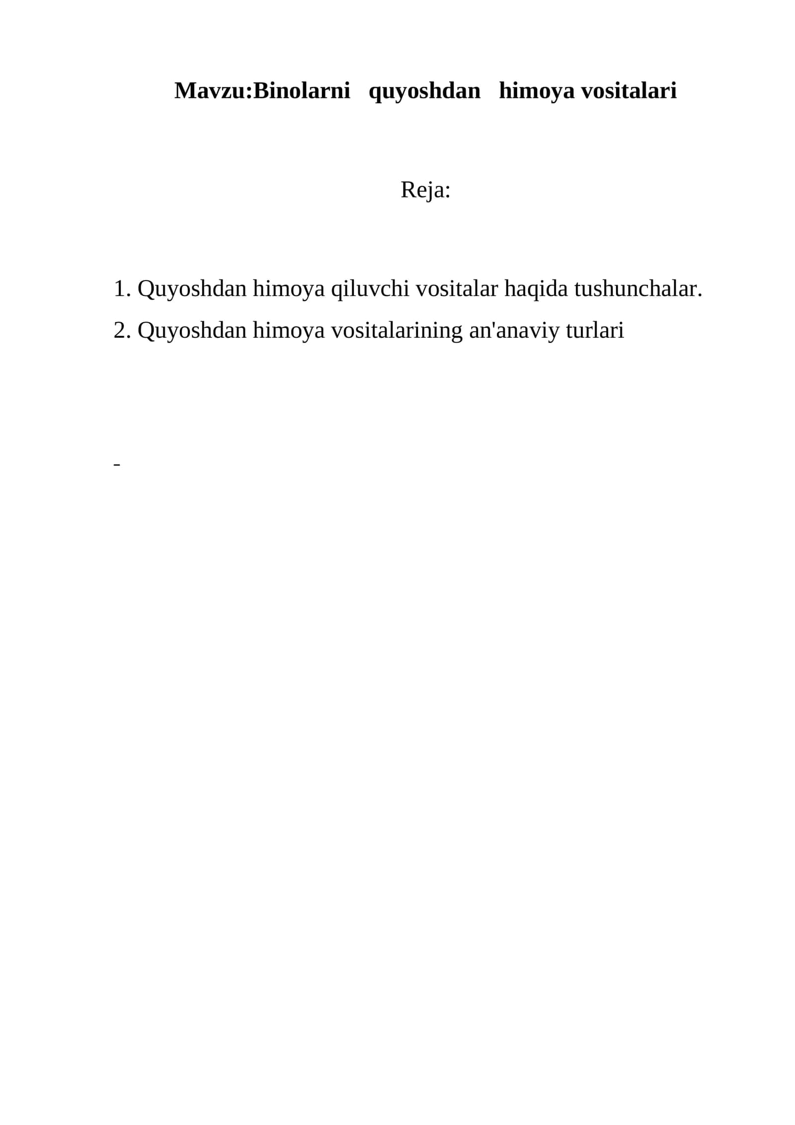 Binolarni quyoshdan himoya vositalari