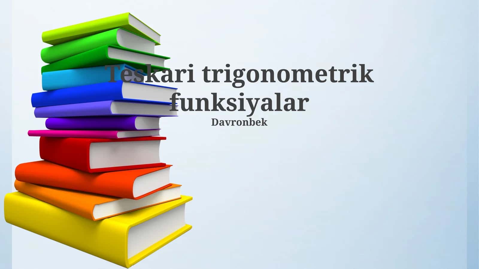Teskari trigonometrik funksiyalar