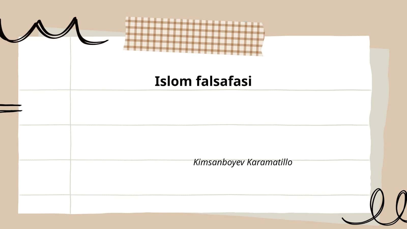 Islom falsafasi