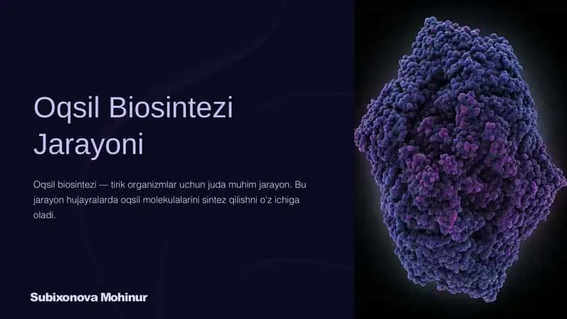 Oqsil Biosintezi Jarayoni