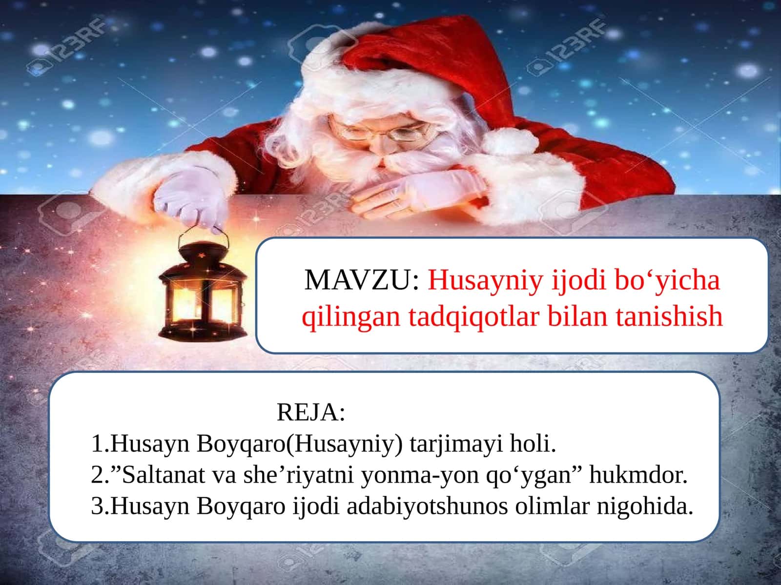 Husayniy ijodi bo‘yicha qilingan tadqiqotlar bilan tanishish