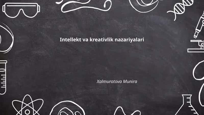 Intellekt va kreativlik nazariyalari