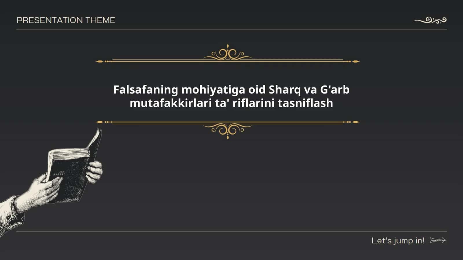 Falsafaning mohiyatiga oid Sharq va Gʻarb mutafakkirlari taʼriflarini tasniflash