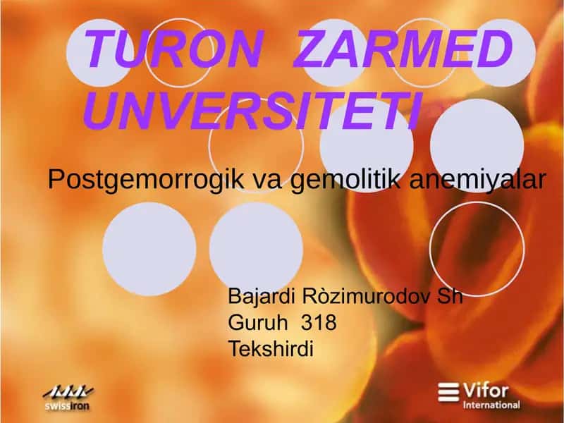 Гемолитик анемия