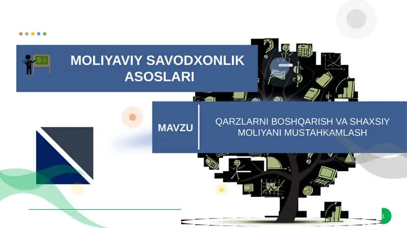 Qarzni boshqarish va shaxsiy moliyani mustahkamlash