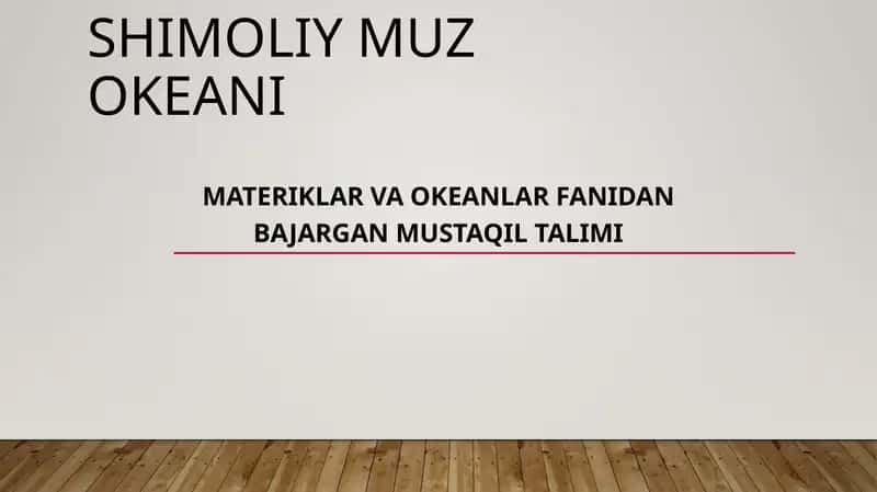Shimoliy Muz okeani