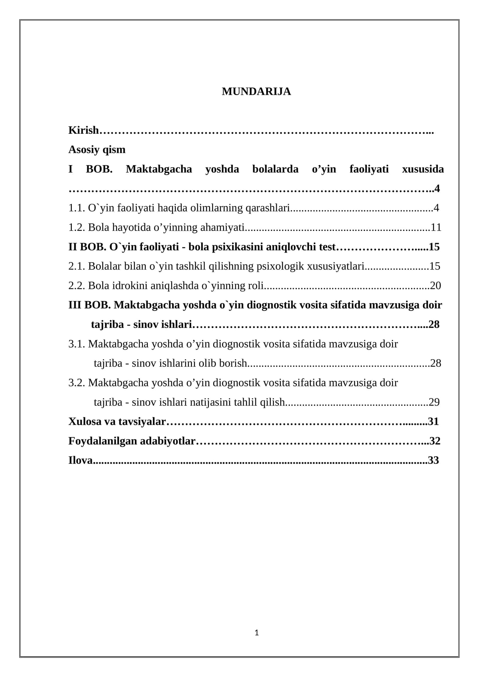 Maktabgacha yoshdagi bolalarda oʻyin faoliyati