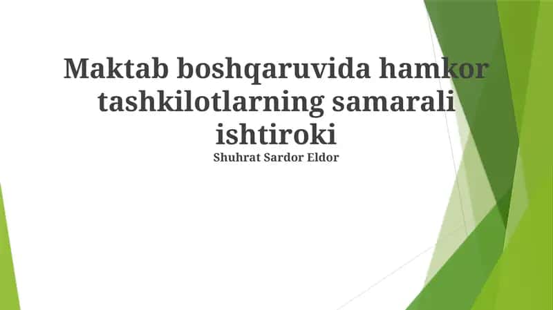 Hamkorlikning Samarali Modellarini Ishlab Chiqish va Amalga Oshirish