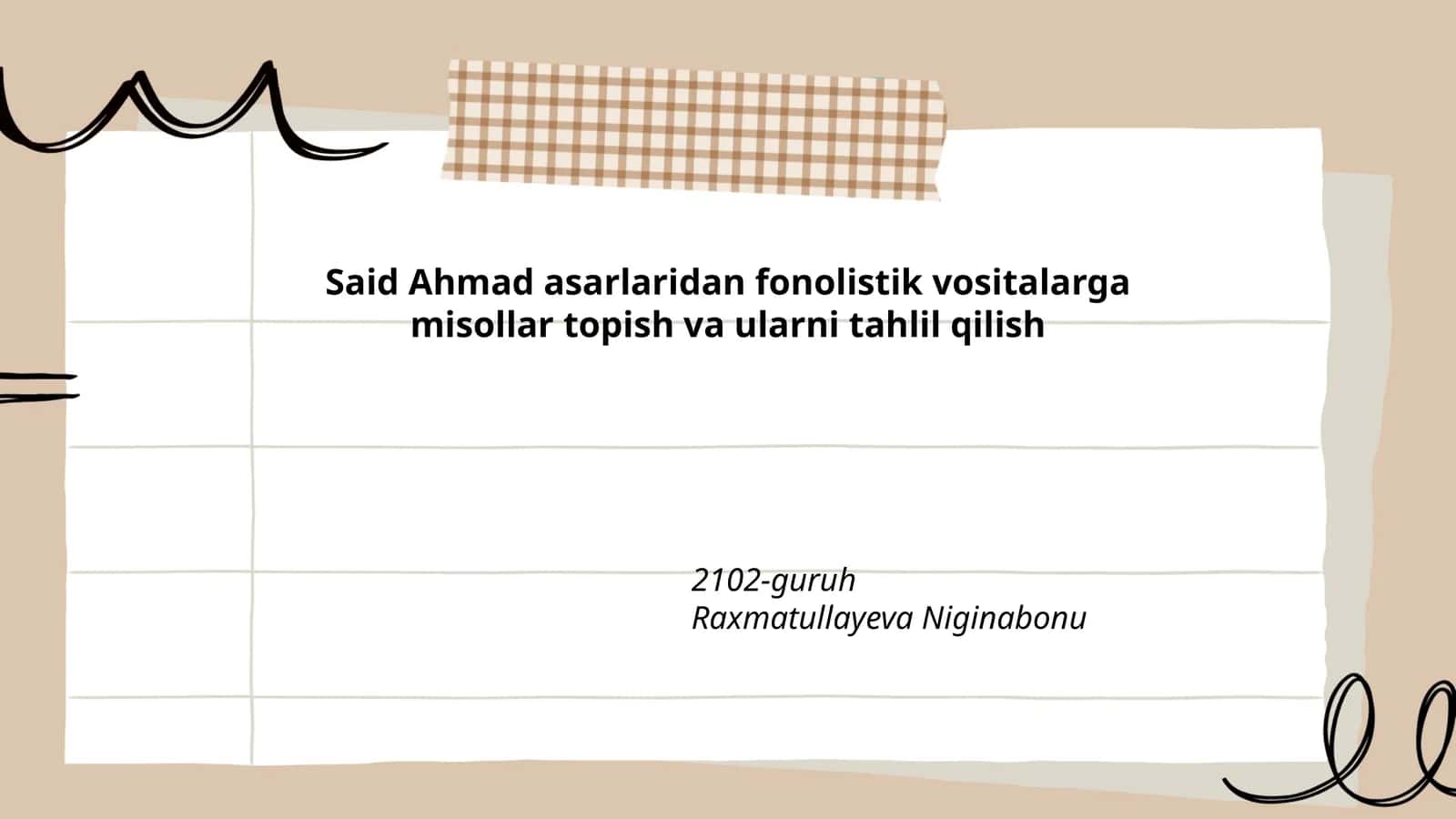 Fonolistik Vositalarga Misollar