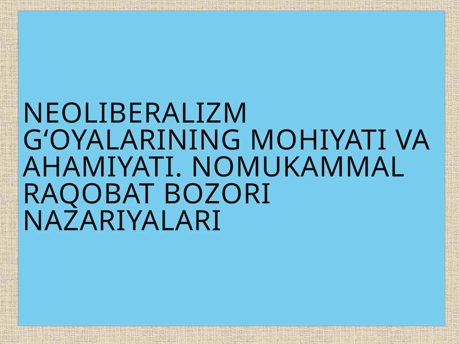 L.Erxardning iqtisodiy islohotlari