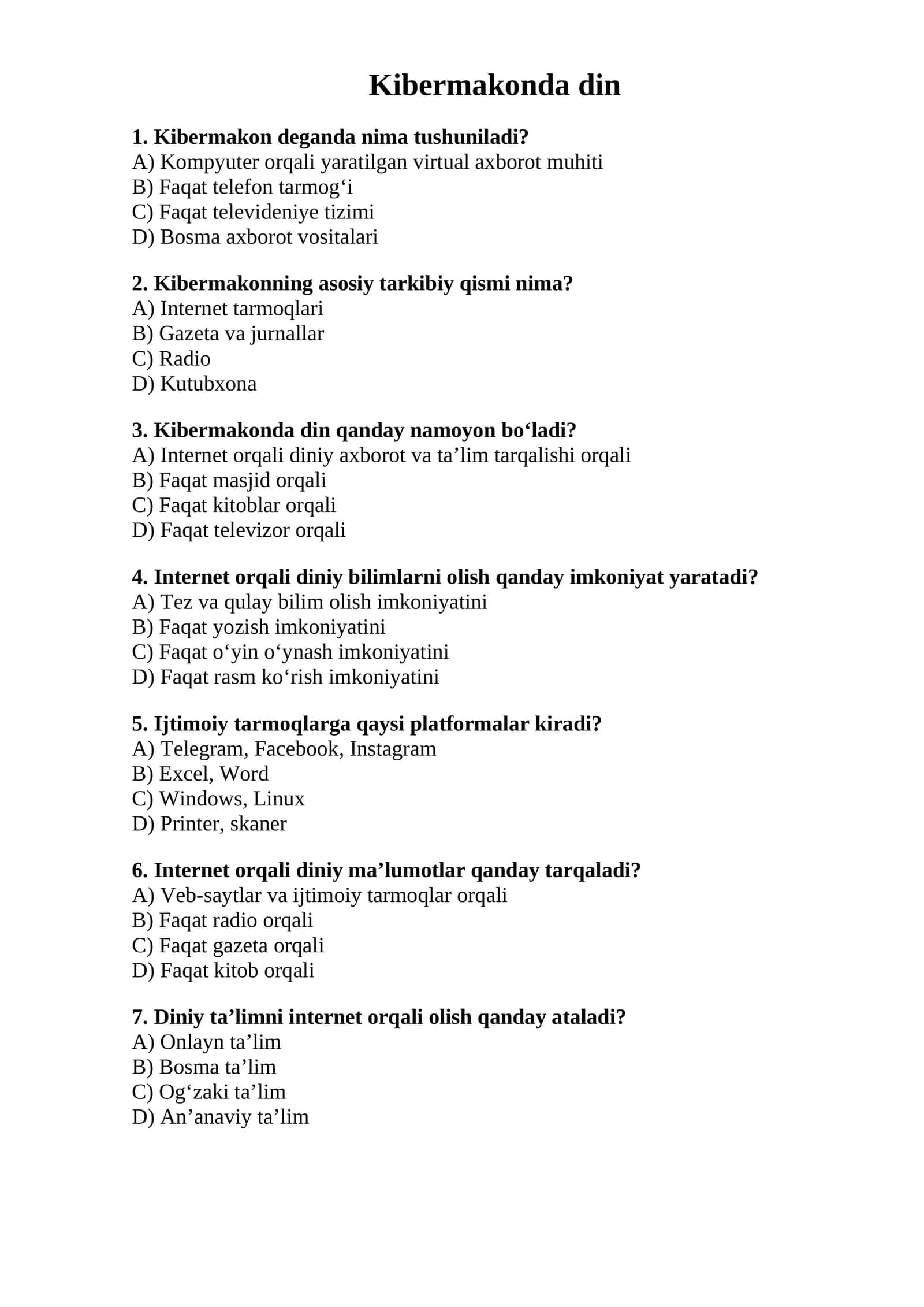 Kibermakonda din (Test)