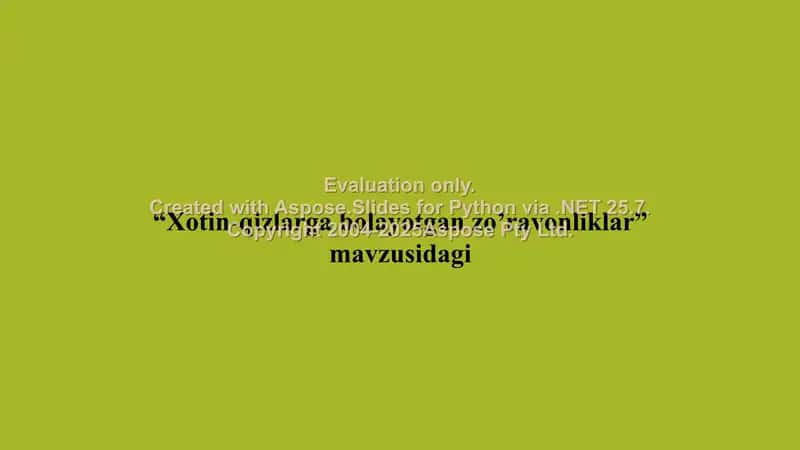Xotin-qizlarga bo‘layotgan zo‘ravonliklar