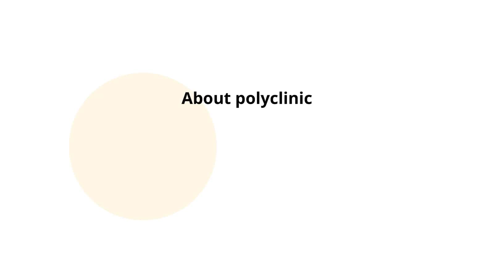 Polyclinic Services