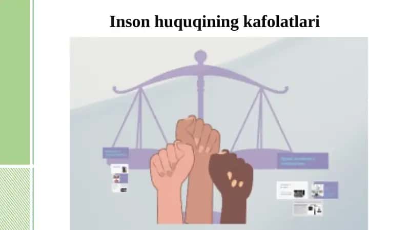 Insonhuquqining kafolatlari