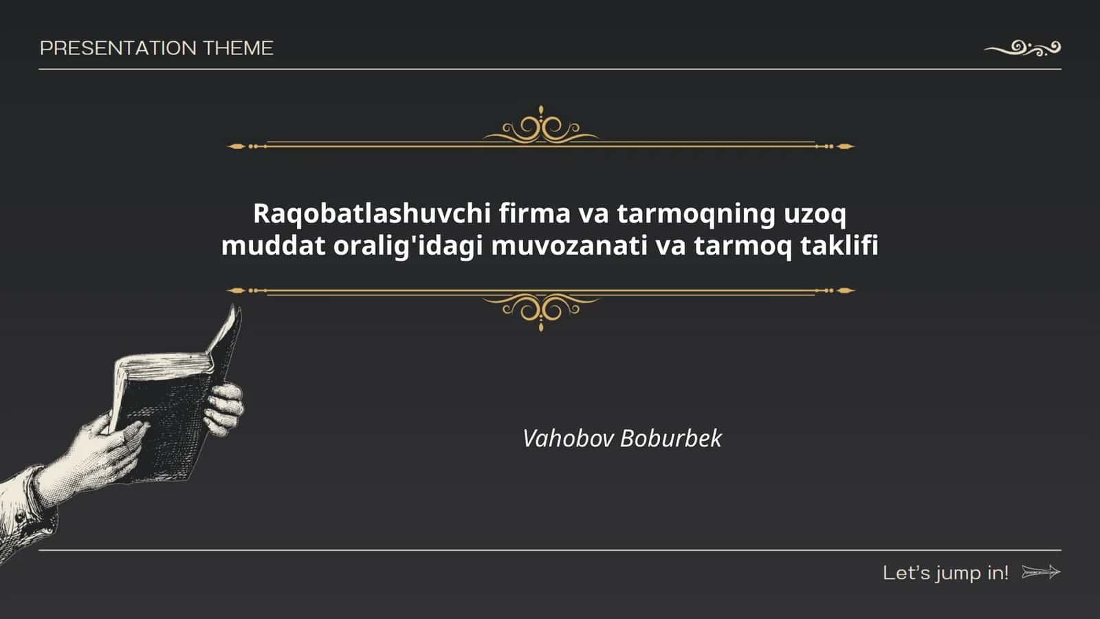 Raqobatlashuvchi firma va tarmoqning uzoq muddat oralig'idagi muvozanati va tarmoq taklifi