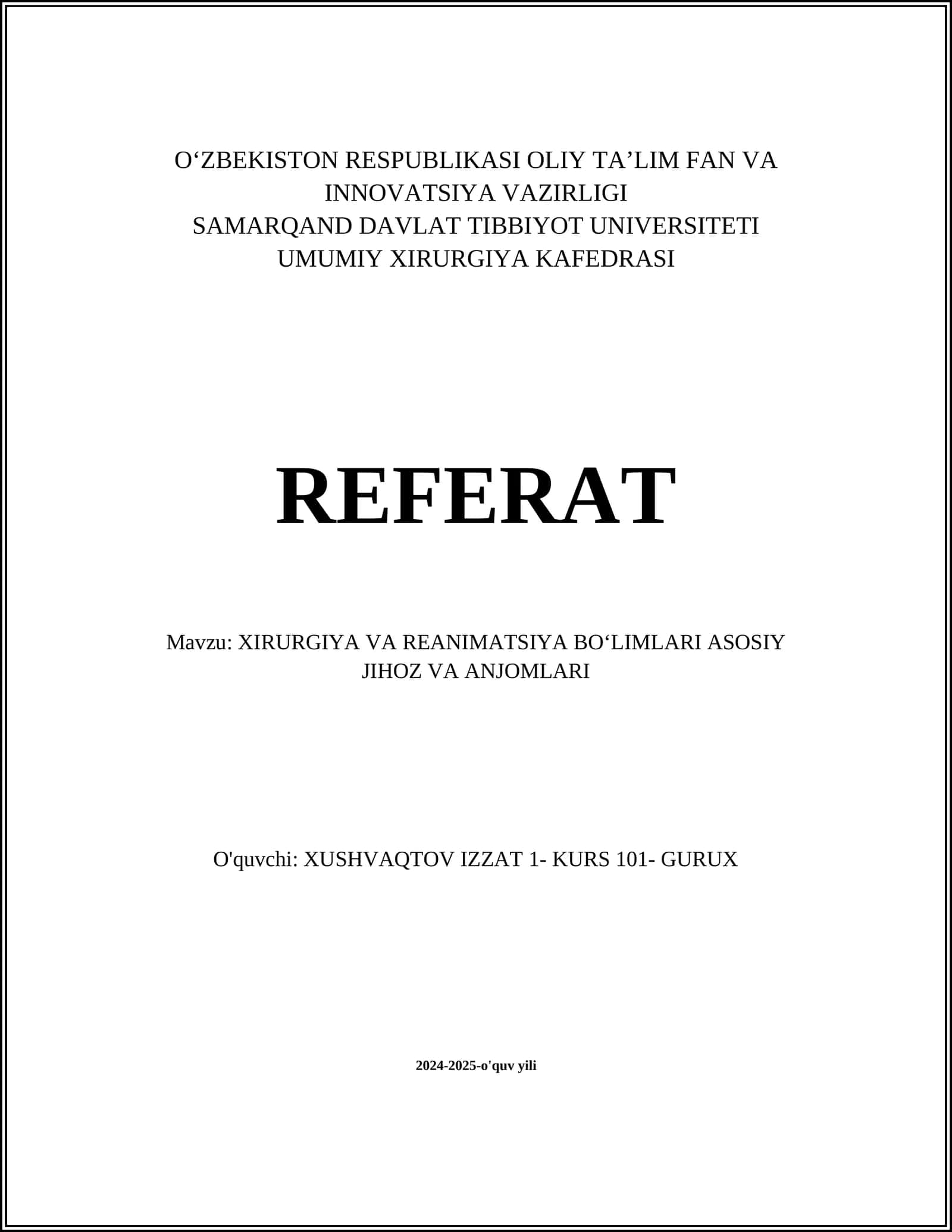 Anesteziya apparatlari