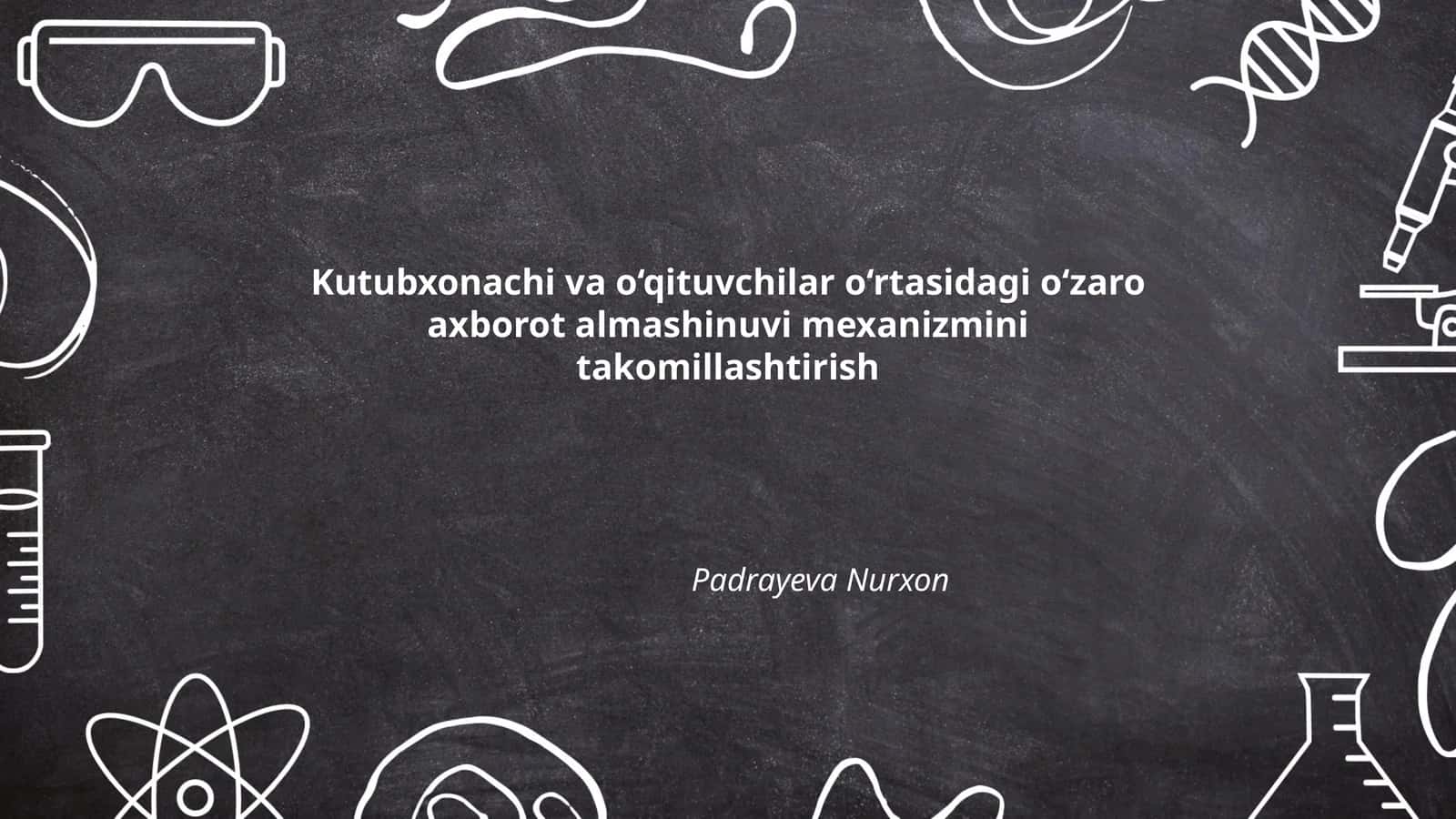 O'zaro Axborot Almashinuvi Mexanizmi