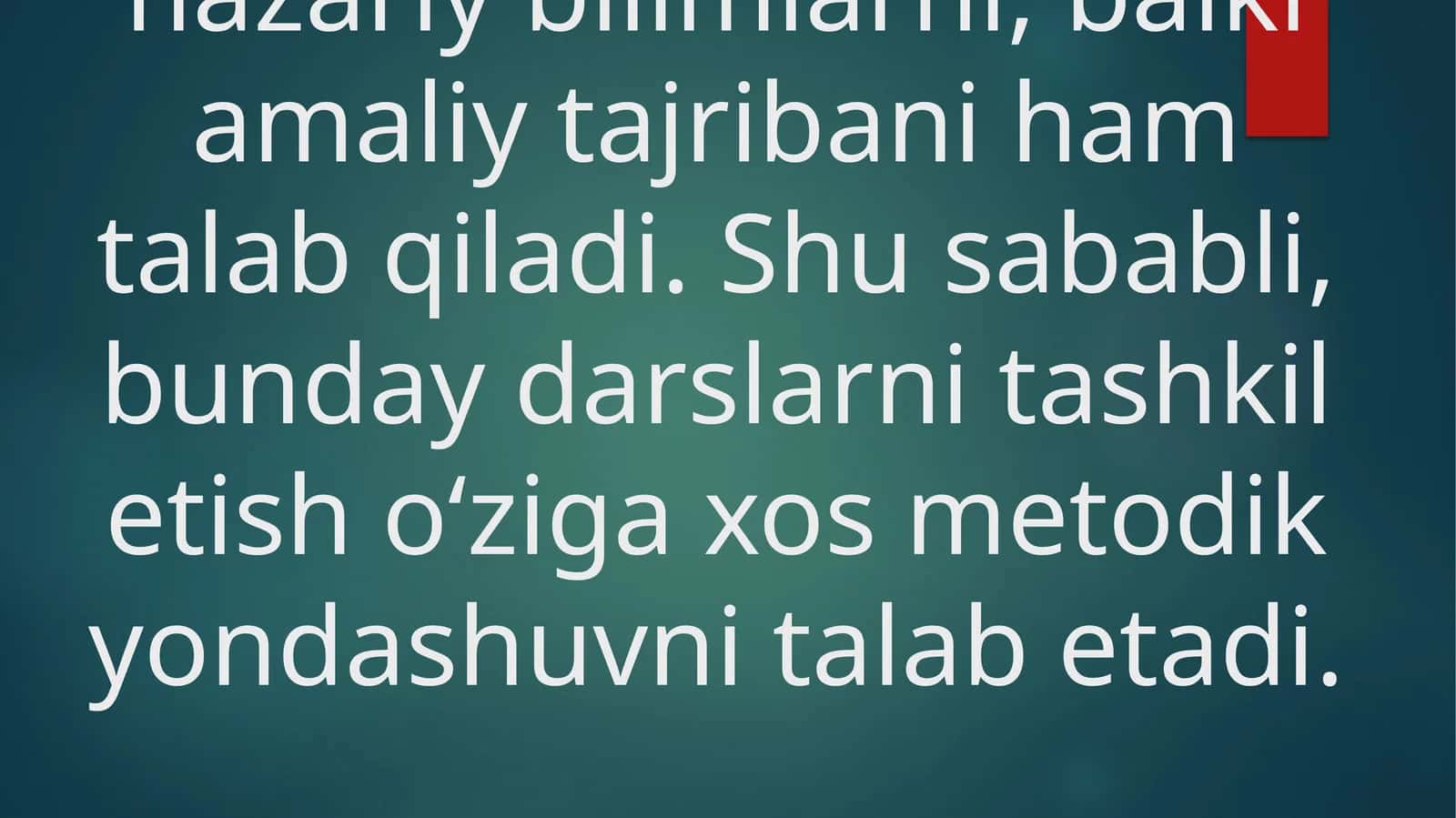 ROBOTO TEXNIKA DARSLARINI TASHKIL ETISH METODIKASI
