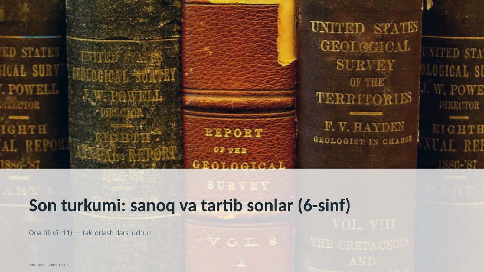 Son turkumi: sanoq va tartib sonlar (6-sinf)