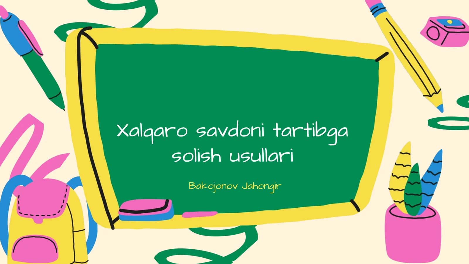 Xalqaro savdoni tartibga solish usullari
