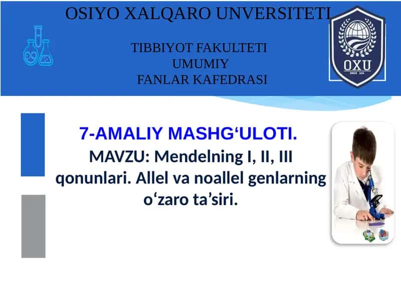 Mendelning I, II,III qonunlari