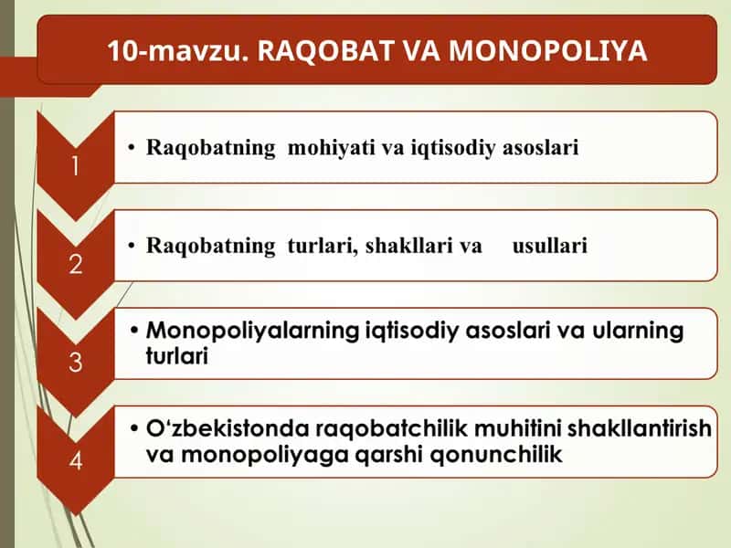 10-mavzu.RAQOBATVA MONOPOLIYA