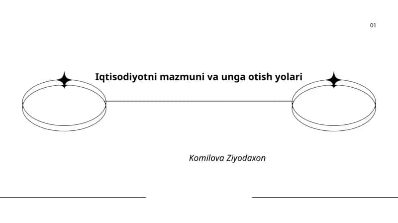 Iqtisodiyotni mazmuni va unga otish yolari