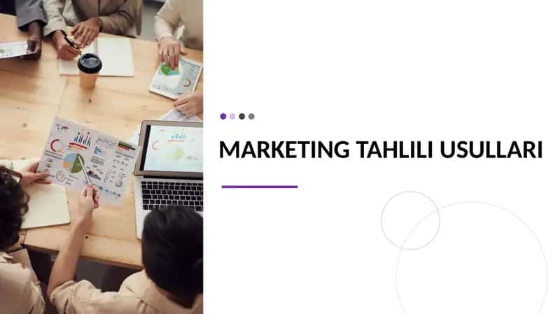 MARKETING TAHLILI USULLARI