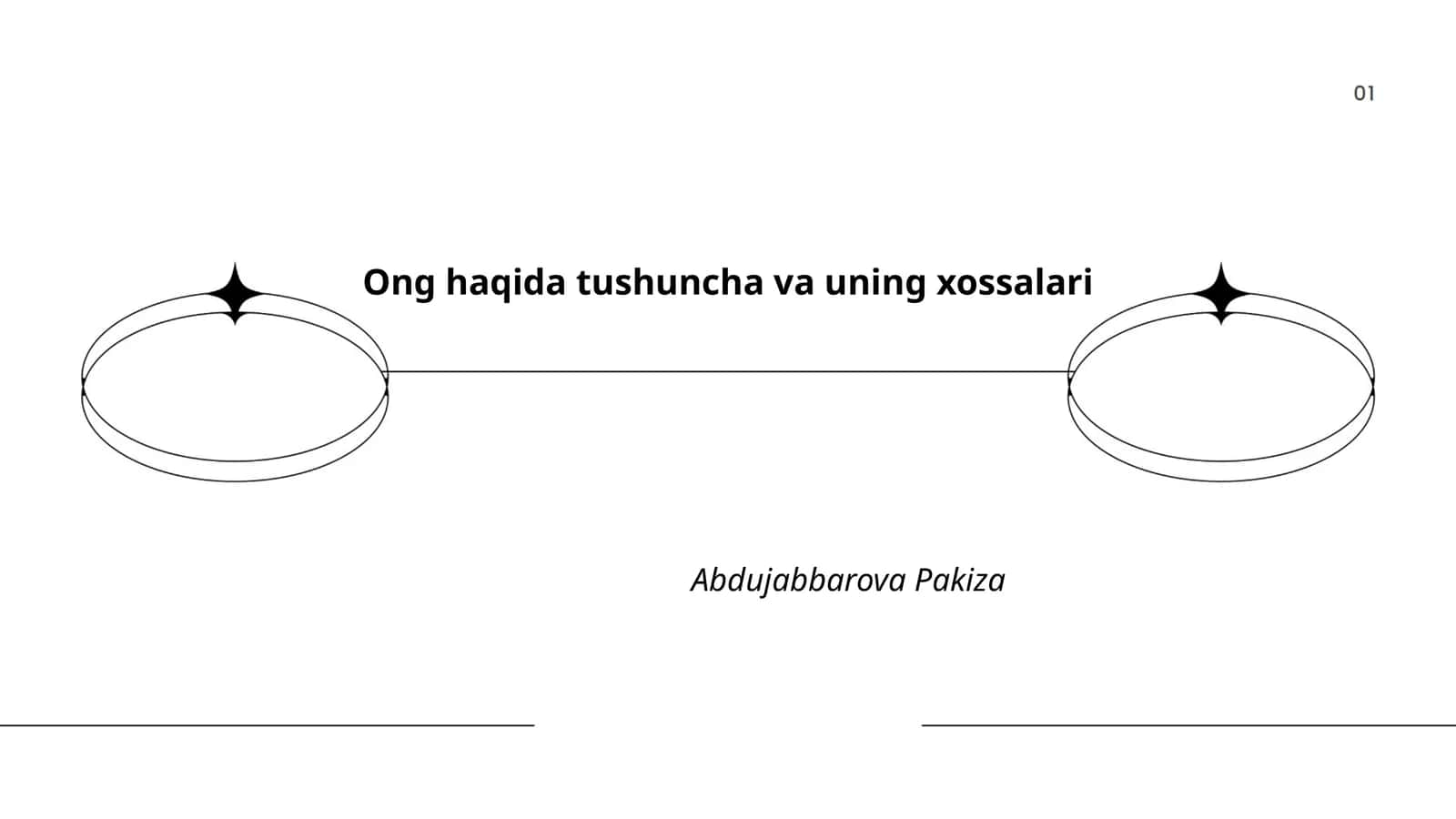 Ong haqida tushuncha va uning xossalari