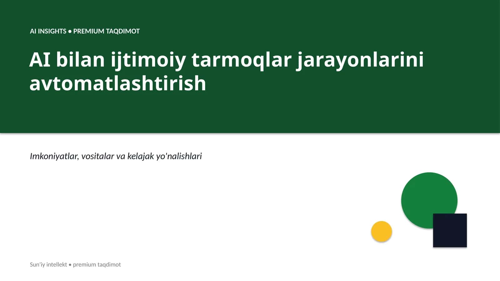 PREMIUM TAQDIMOT