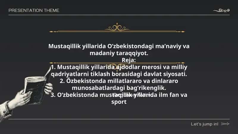 Oʻzbekistondagi maʼnaviy va madaniy taraqqiyot