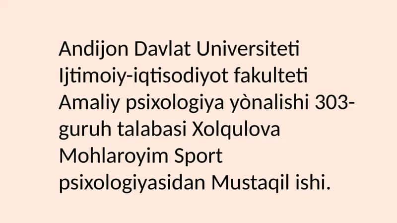 Sport psixologiyasi