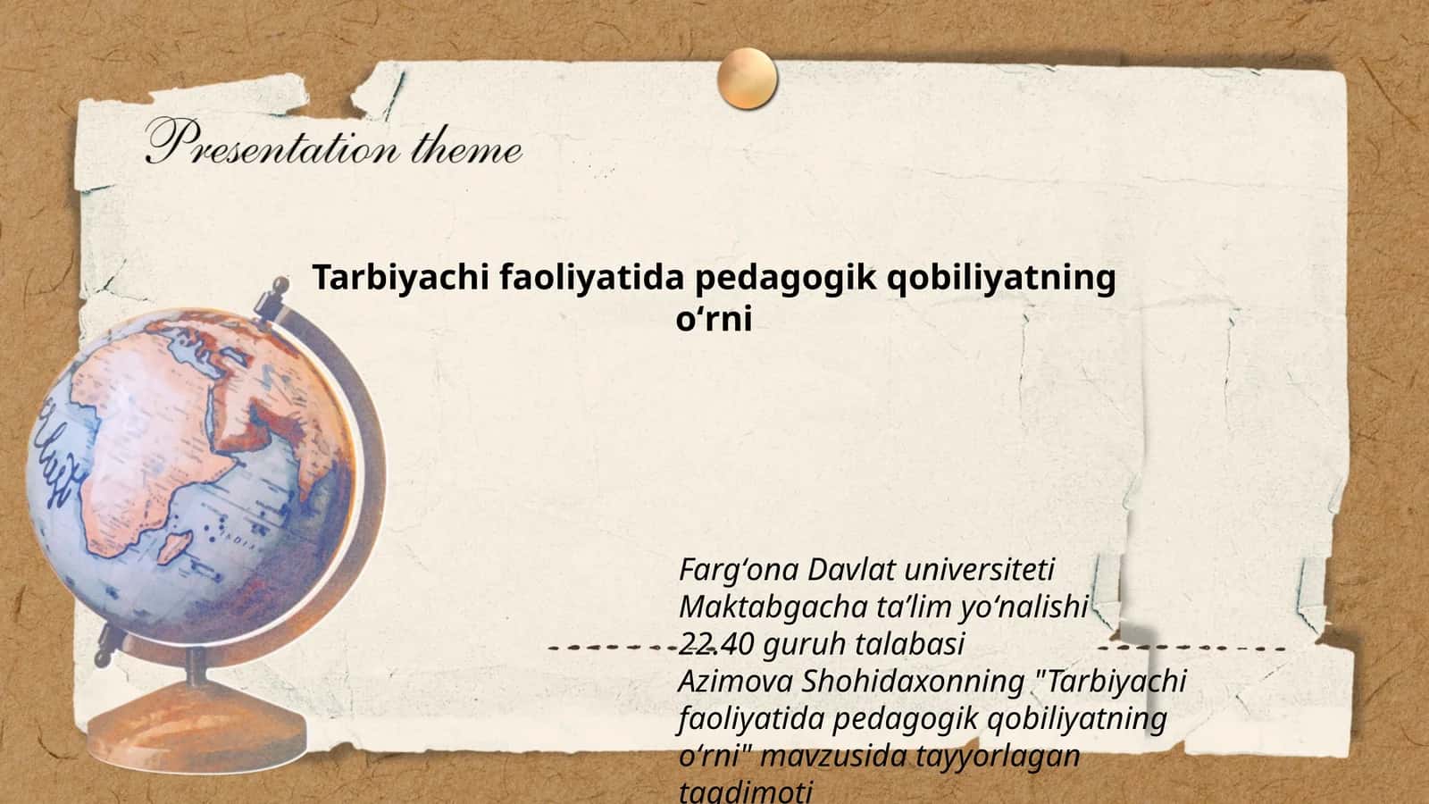Tarbiyachi faoliyatida pedagogik qobiliyatning oʻrni