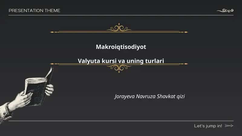 Valyuta kursi va uning turlari