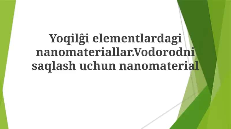 Nanoporoz materiallar