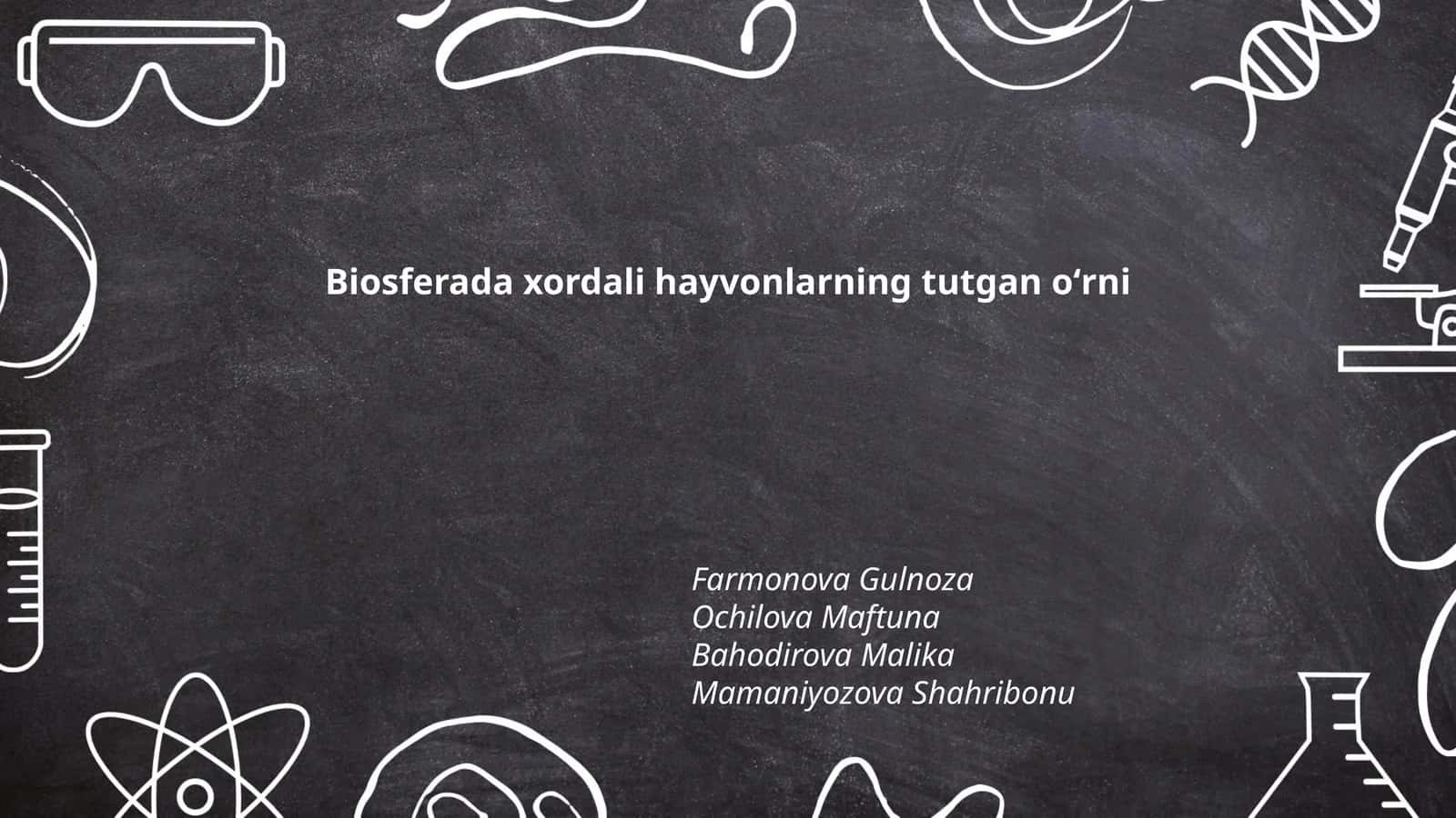 Xordali hayvonlarning biosferadagi ekologik roli
